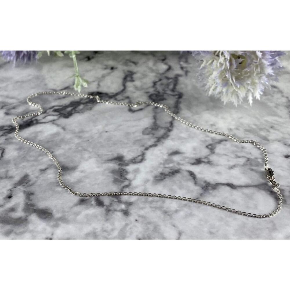 14 White Gold Chain 16.1 In - Picture 7 of 7